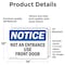 Signmission Not An Entrance Use Front Door OSHA Notice Sign, Vinyl Decal, 14in W x 10in L, 2PK OS-2PACK-NS-D-1014-L-15152 - alternate 4